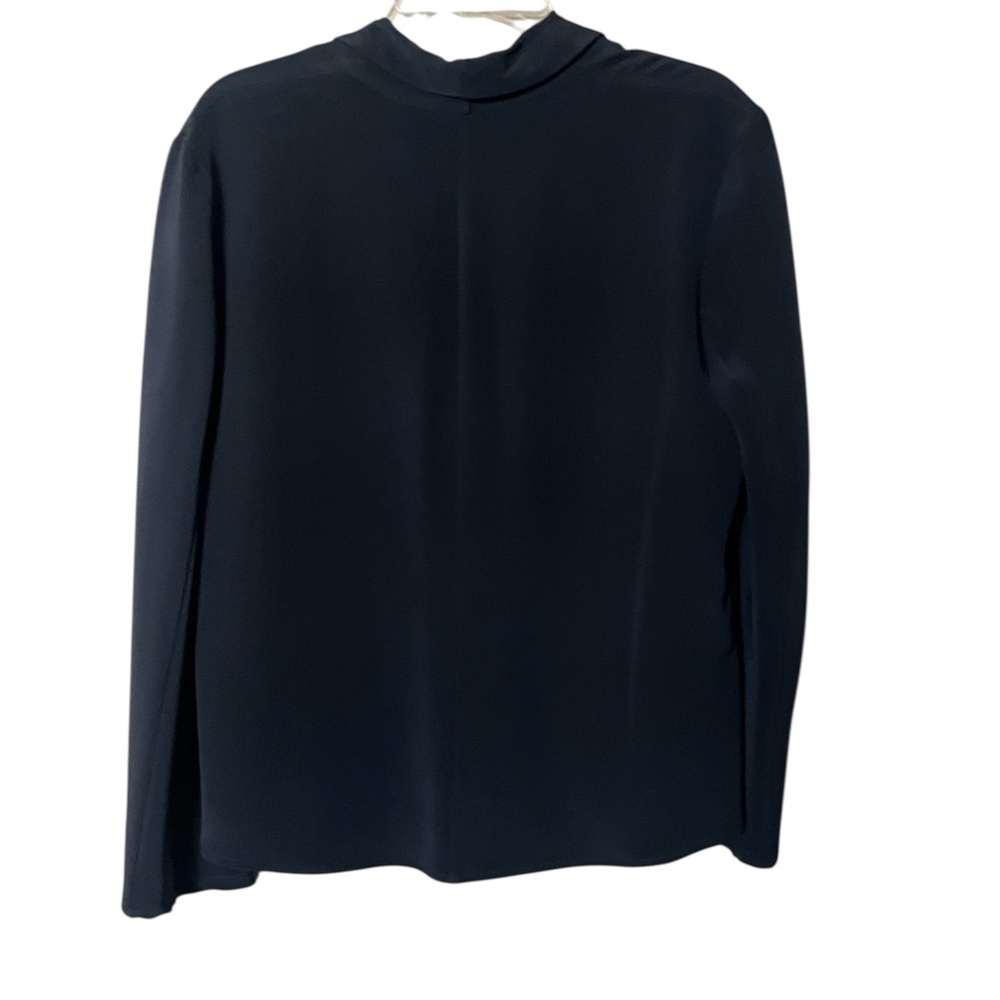 Peter Cohen Silk Elegant Navy Blazer Large button down - Picture 3 of 8